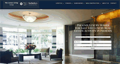 Desktop Screenshot of luxurylivinginphoenix.com