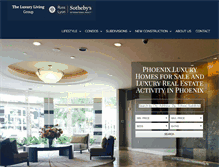 Tablet Screenshot of luxurylivinginphoenix.com